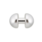 Preview: kurzer titan barbell halbkugeln Preview: kurzer titan barbell halbkugeln