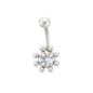 Preview: bauchnabelpiercing aus edelstehl mit kleinen kugeln strass crystal Preview: bauchnabelpiercing aus edelstehl mit kleinen kugeln strass crystal