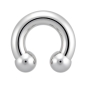Preview: circular barbell piercing hufeisenring