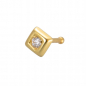 Preview: nasenpiercing mit viereck und strass