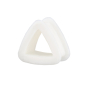 Preview: flesh tunnel aus silikon in triangle form weiss Preview: flesh tunnel aus silikon in triangle form weiss