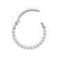Preview: edelstahl clicker aus edelstahl mit strass Preview: edelstahl clicker aus edelstahl mit strass