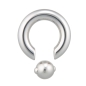 Preview: piercingring edelstahl mit klippkugel Preview: piercingring edelstahl mit klippkugel