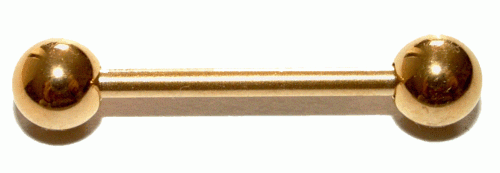 barbell piercing goldfarbig