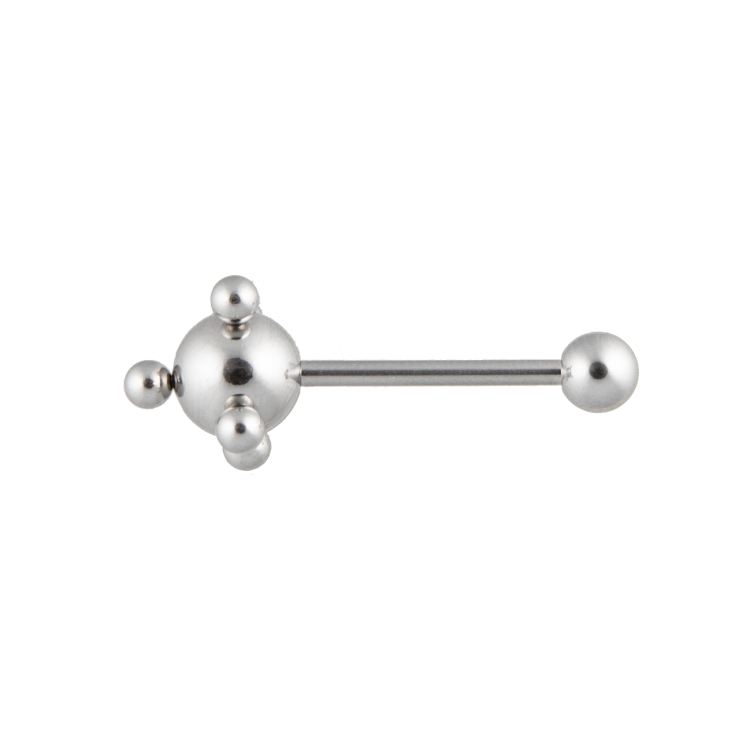 barbell-piercing-mit multiballkugel