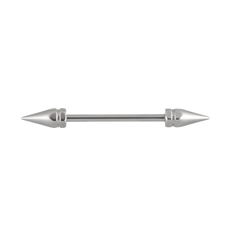 barbell piercing titan mit edelstahl spitzen