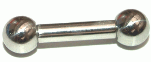 barbell piercing aus titan in standard ausführung