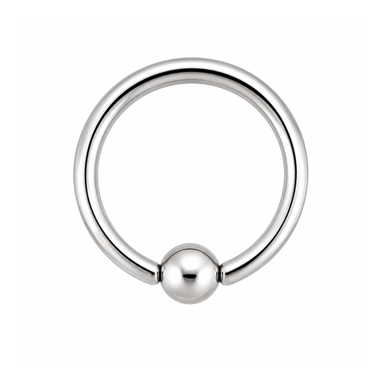 piercing klemmkugelring edelstahl handarbeit