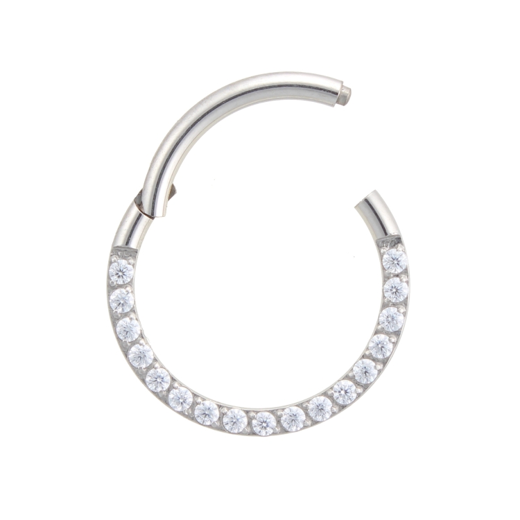 edelstahl clicker aus edelstahl mit strass