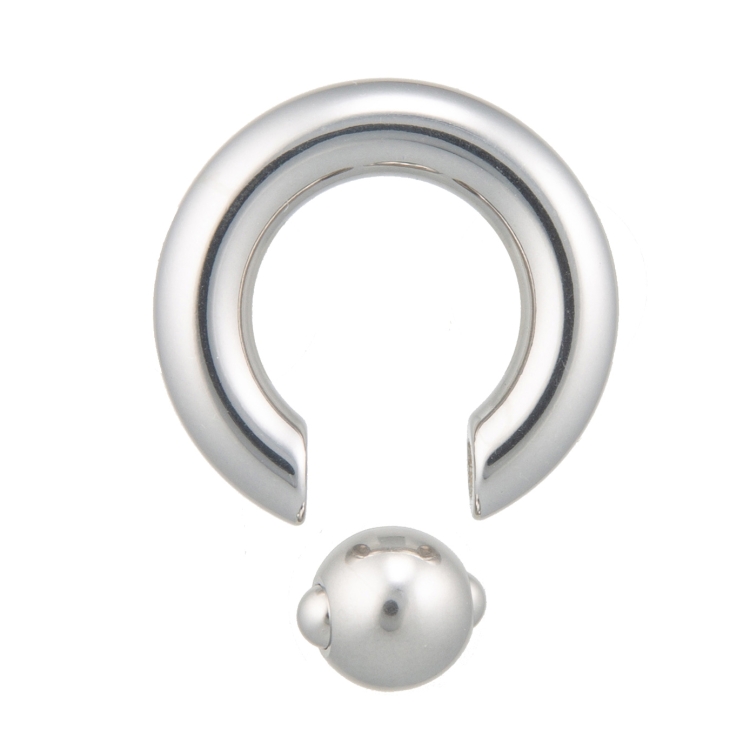 piercingring edelstahl mit klippkugel