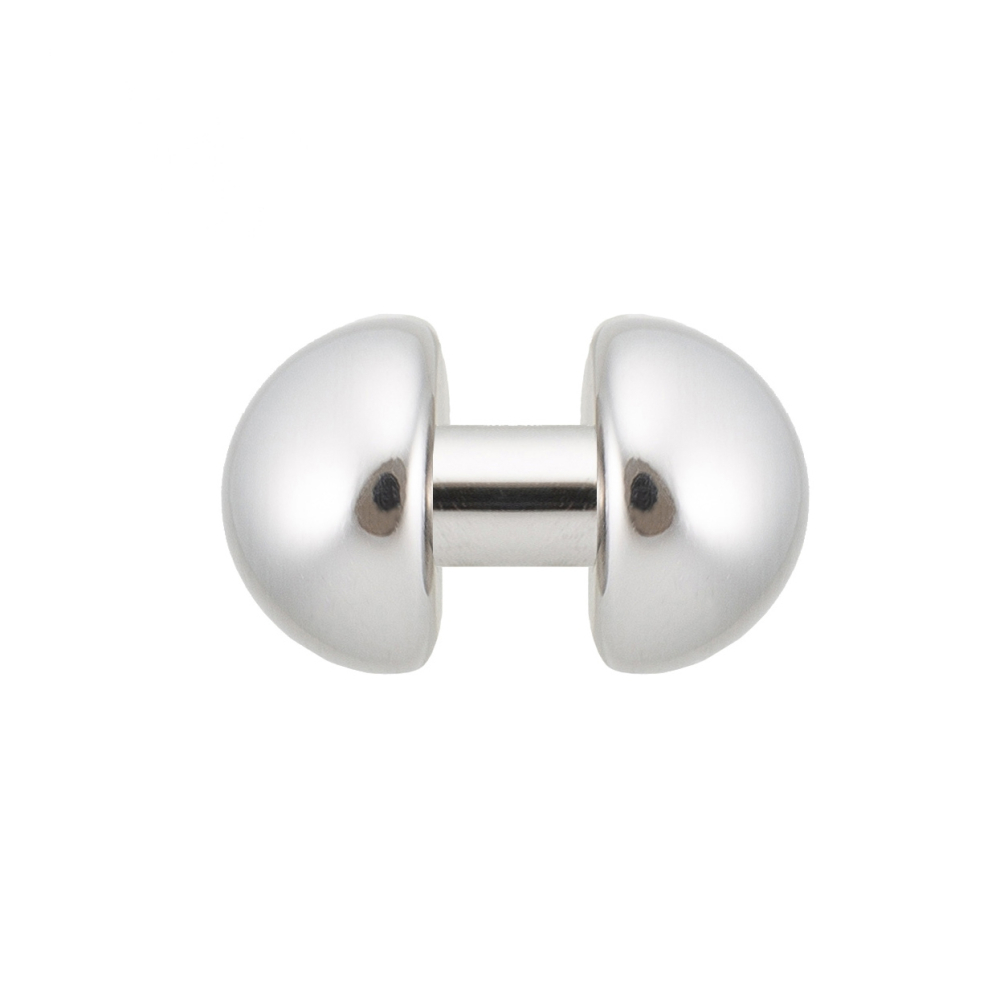 barbell kurz edelstahl mit halbkugeln barbell kurz edelstahl mit halbkugeln