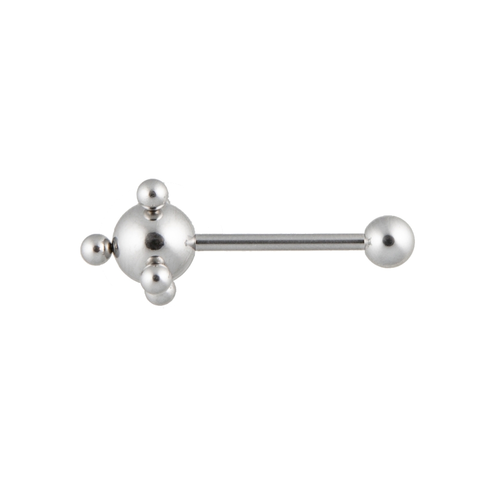 barbell-piercing-mit multiballkugel