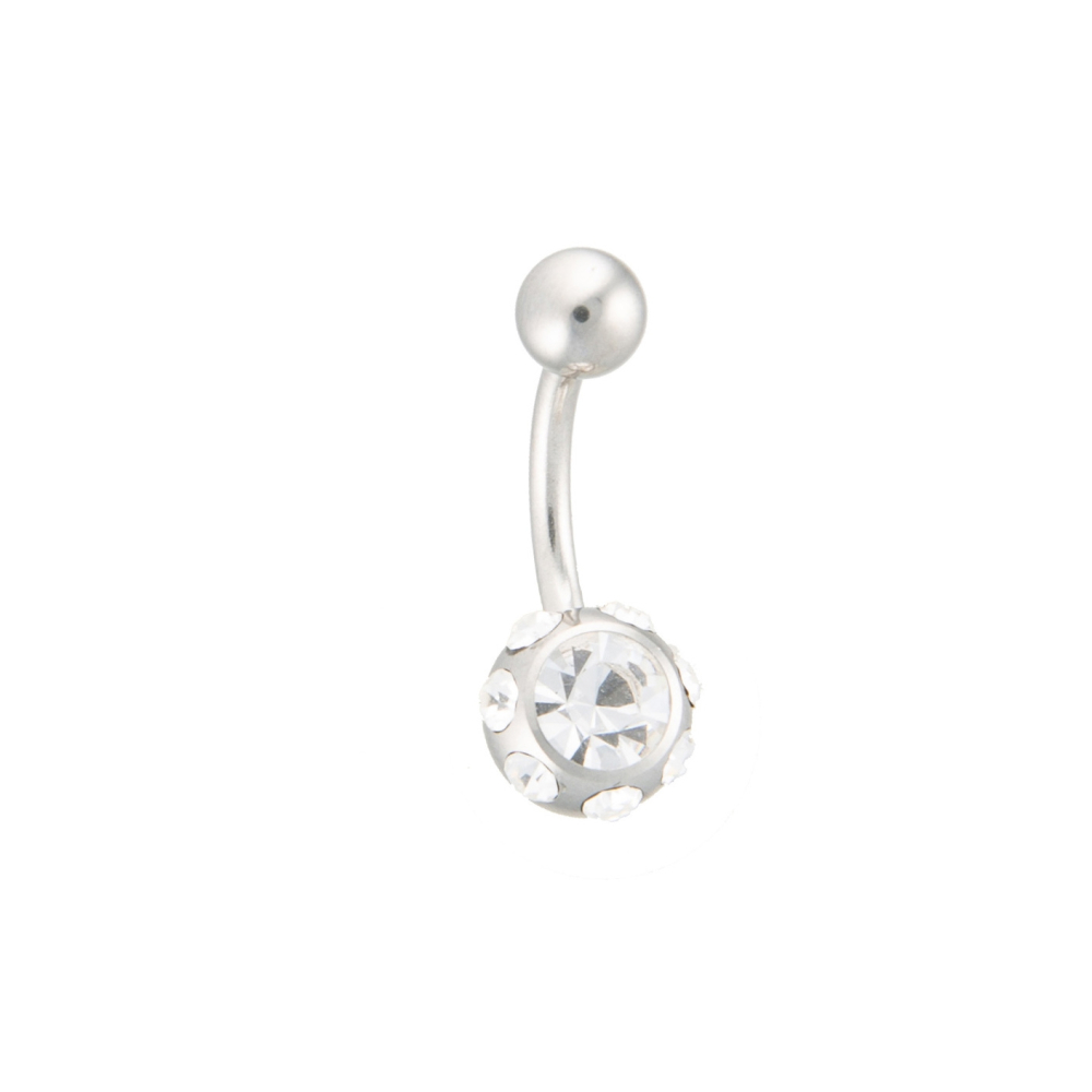 bauchnabelpiercing mit acht strass crystal bauchnabelpiercing mit acht strass crystal
