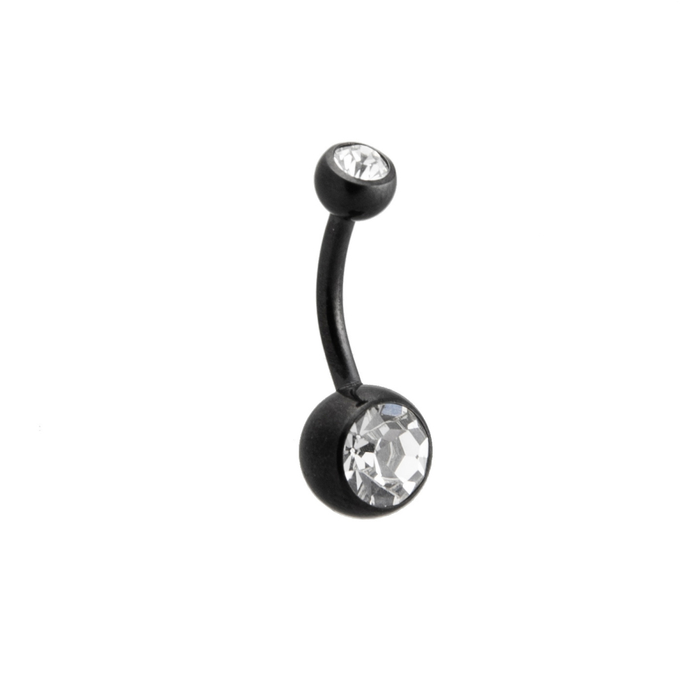 bauchnabelpiercing titan schwarz gefärbt bauchnabelpiercing titan schwarz gefärbt