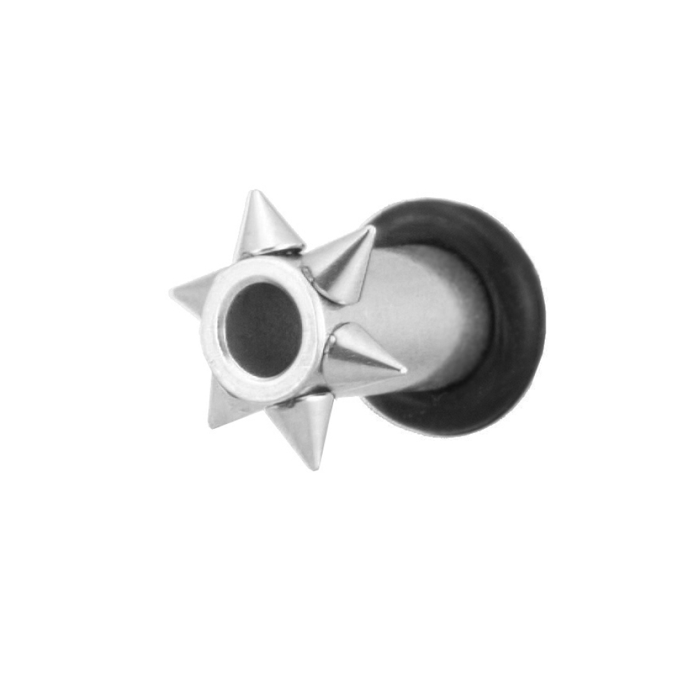 flesh tube ohrpiercing mit spitzen