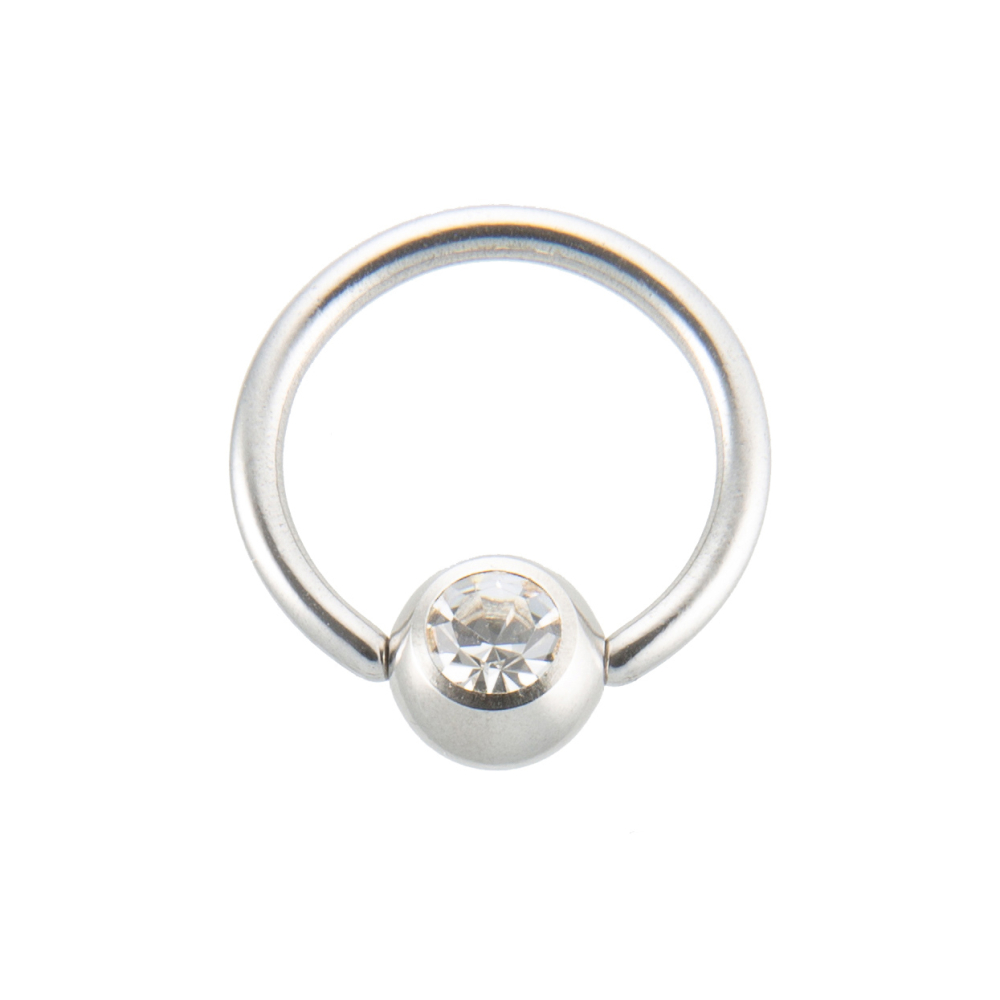 piercing klemmkugelring mit strasskugel piercing klemmkugelring mit strasskugel