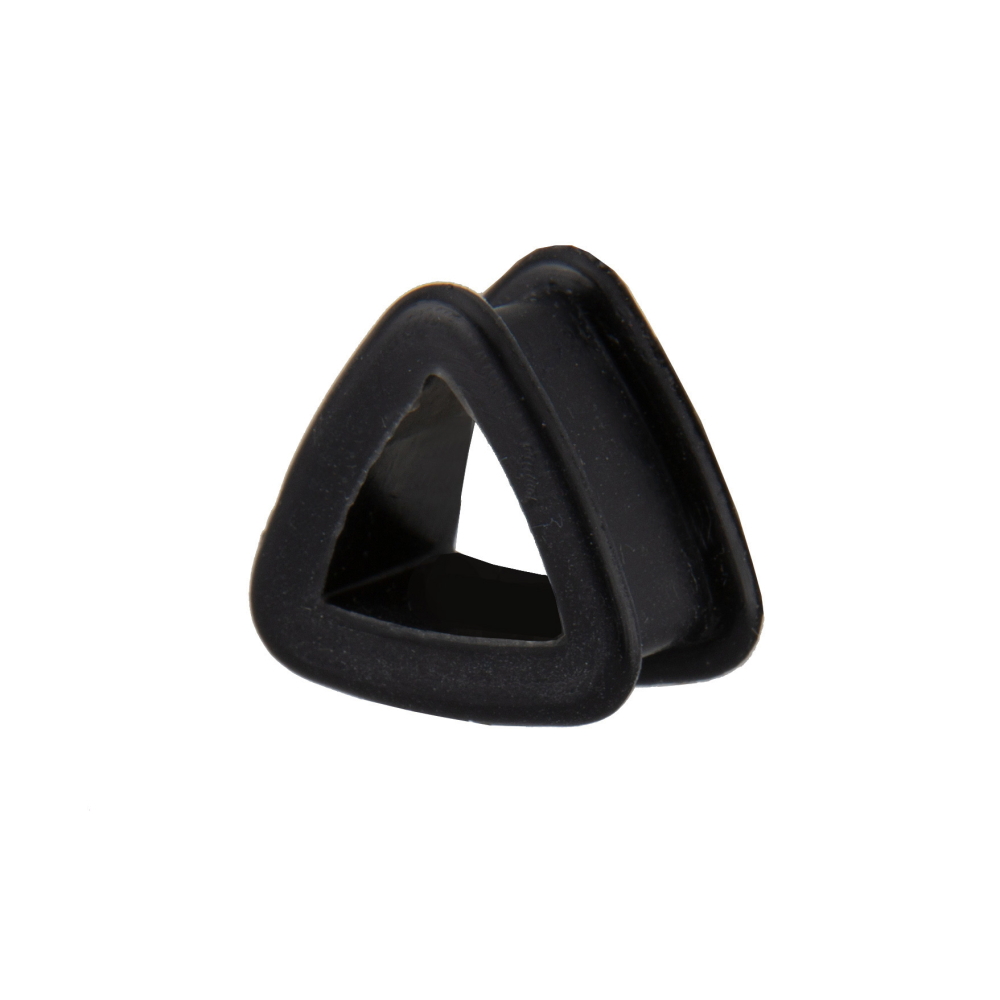 flesh tunnel aus silikon in triangle form schwarz flesh tunnel aus silikon in triangle form schwarz