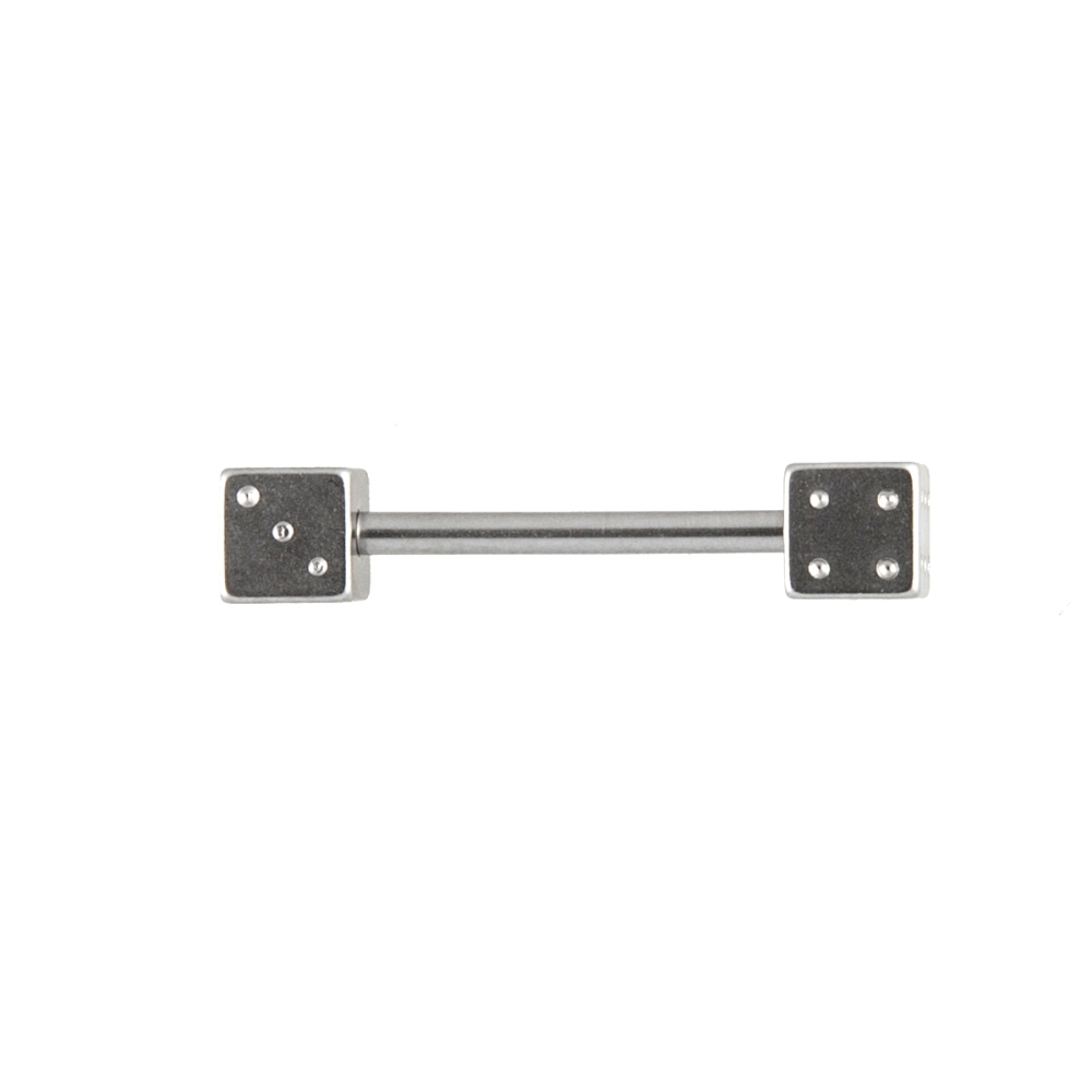 piercing barbell mit würfel piercing barbell mit würfel