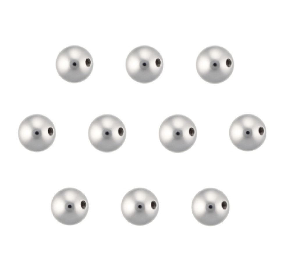 piercing schraubkugeln im 10er pack edelstahl