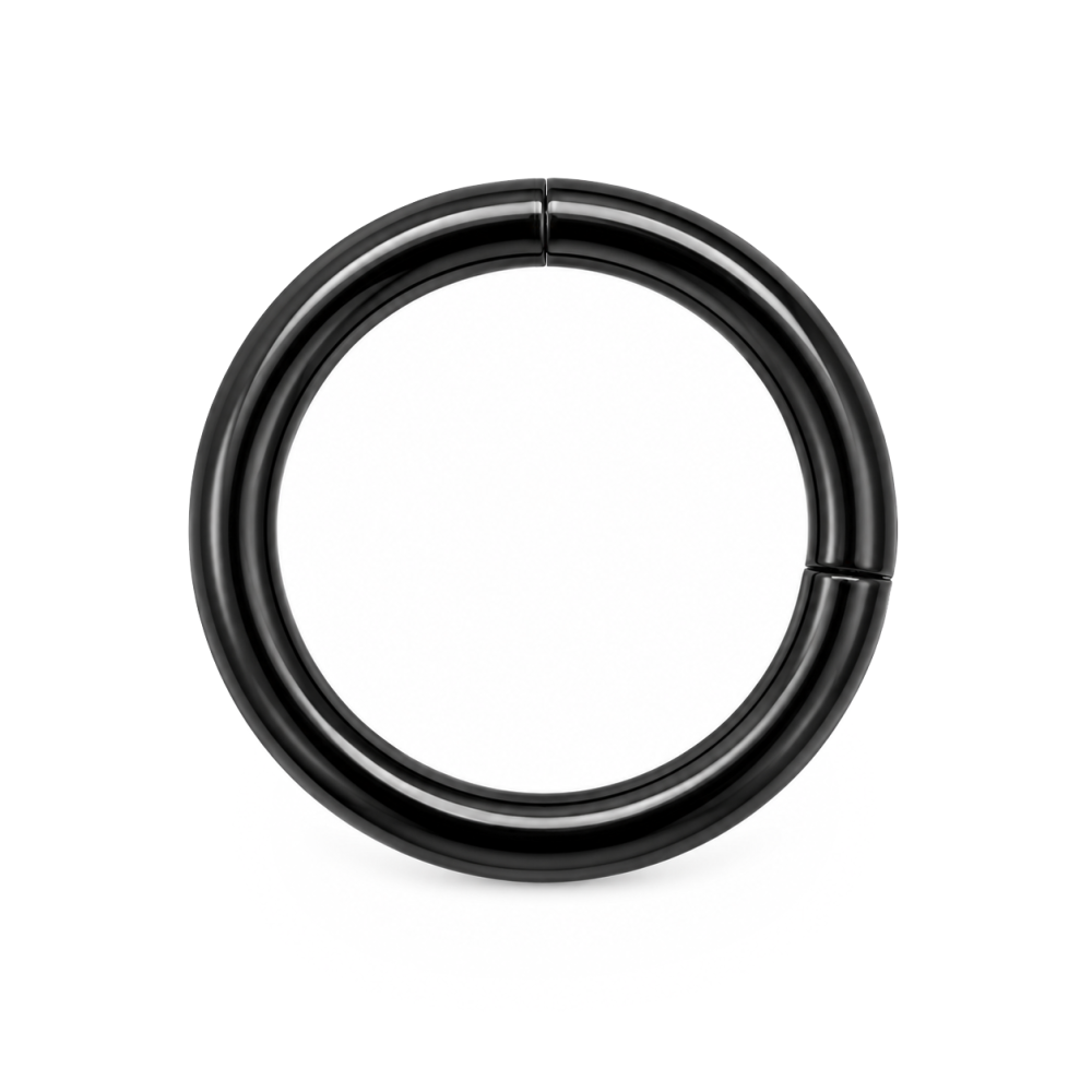 segmentring piercing schwarz