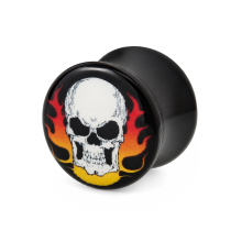 ohr plug motiv totenkopf