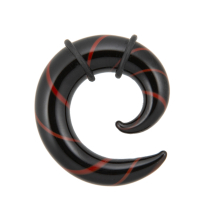 piercing glas spirale vollfarbig
