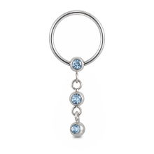 piercingring mit strass